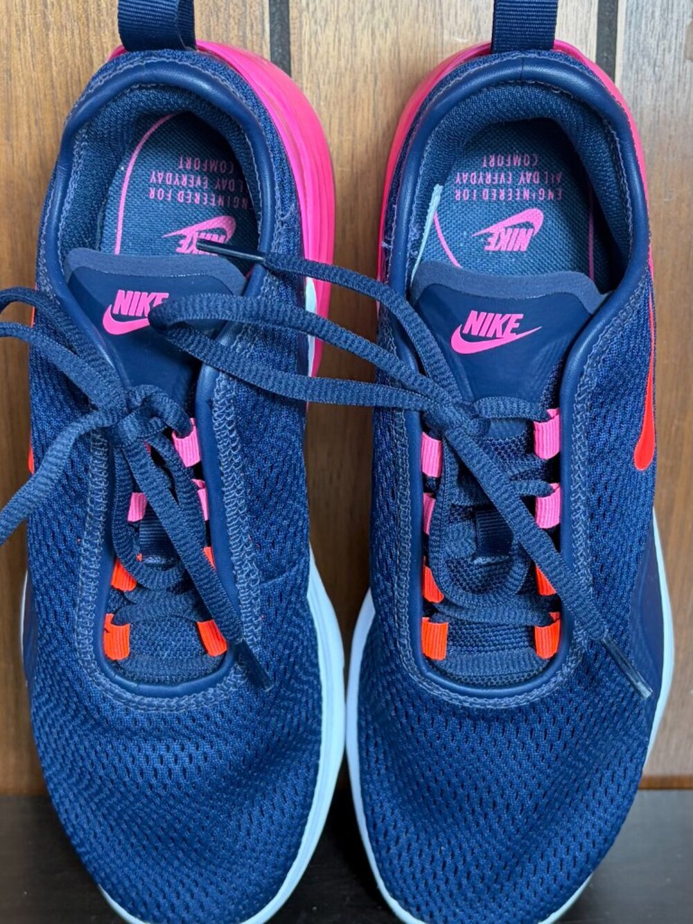 NIke Air Max Motion 2 Navy Pink Blast Womens Sz 8 - CZ7996-400 - EUC - Picture 7 of 9